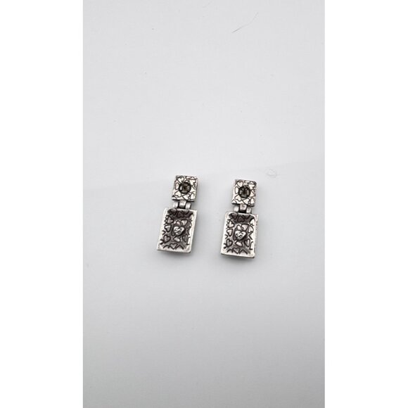 Brighton vintage silver scrolled drop earrings - Picture 5 of 5